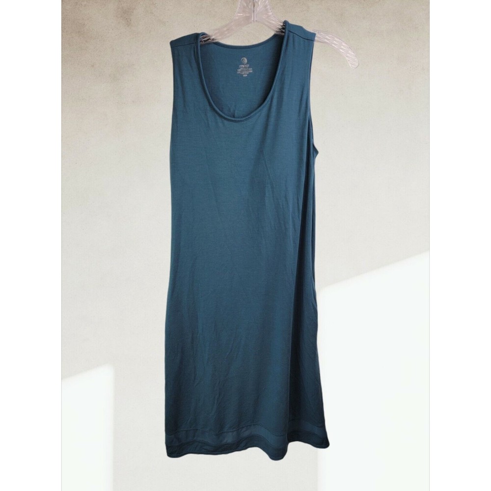 MONDETTA Dress Tennis Golf Performance Gear Sleeveless Dress Blue SMALL